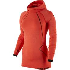 Nike - Pro Hyperwarm Limitless Hoody - Dame  - M  - Rød