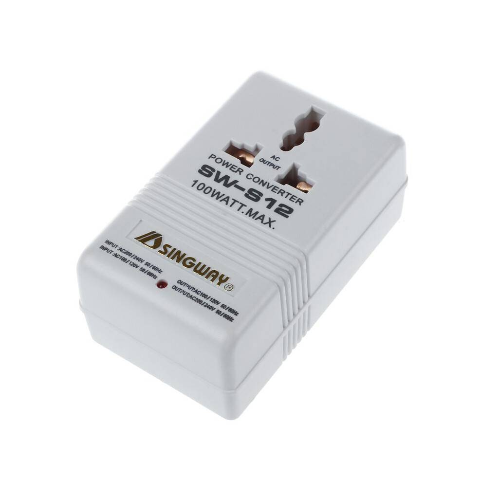 5X SINGWAY 100W 110V/120V to 220V/240V Step-&Down Voltage Converter Transformer Travel White