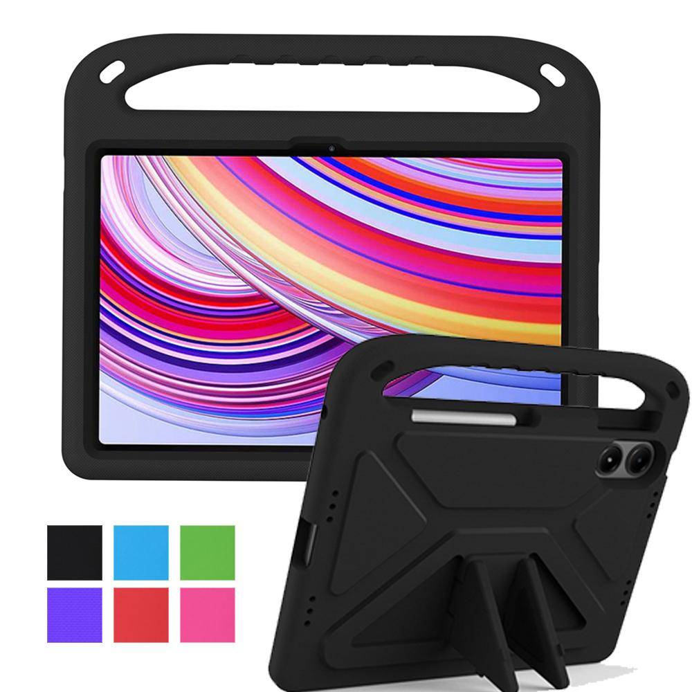 För Xiaomi Redmi Pad SE 8.7 Pro 12.1 2022 2023 2024 4G 5G Fodral EVA Portabel Stöttålig Barnsäker Handtag Ställ Tablet Fodral grön
