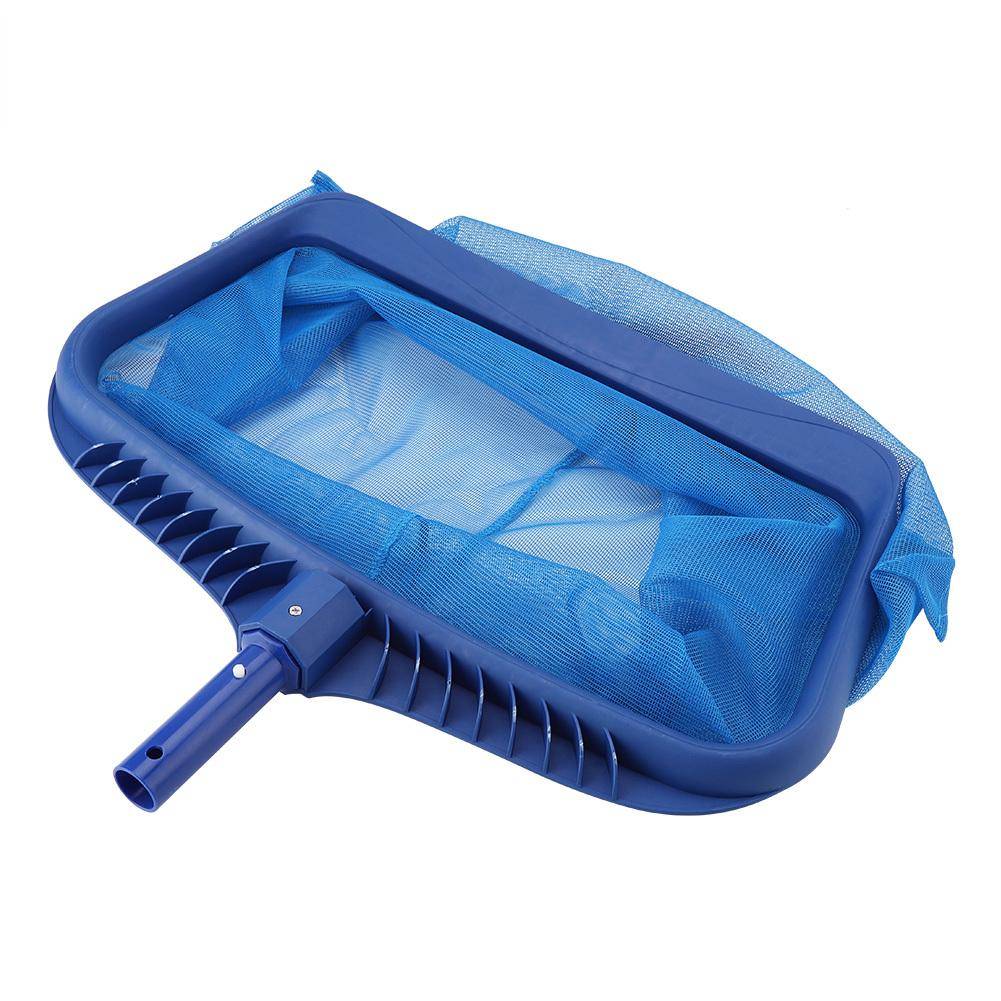 1pc Heavy Duty Pool Skimmer Net with Fine Mesh Leaf Rake - Blue Leaf Catcher for Swimming Pools, No Telescopic Rod Included, Pond Debris Removal