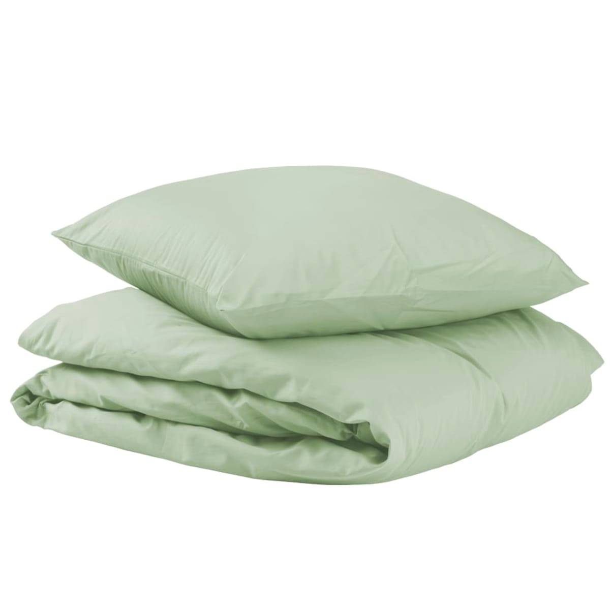 Unikka Sengetøj 200x200 Lysegrøn Satin.