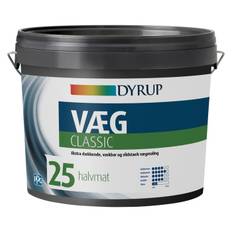 Dyrup Væg Classic 25 hvid 4,5 liter