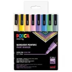 POSCA PC-3M 0,9 - 1,3 mm (8-pak) (Pastel) Sortiment