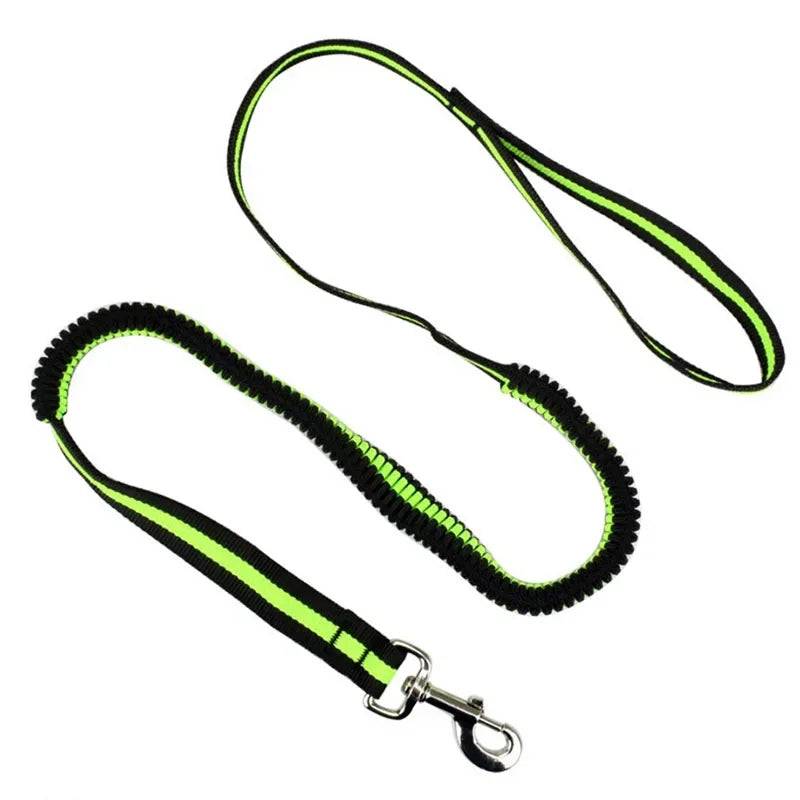 Elastic Anti-Pull Pet Lead (190cm) - Green / Width 2.0cm (Width 2.0cm)