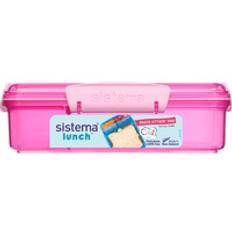 Sistema - Snack Attack Duo 975ml - Pink