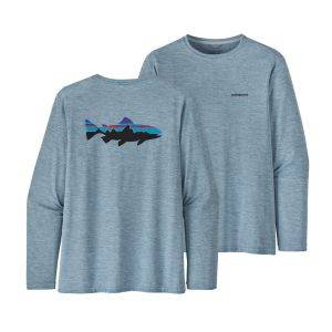Patagonia Men's LS Capilene Cool Daily Fish Graphic Shirt