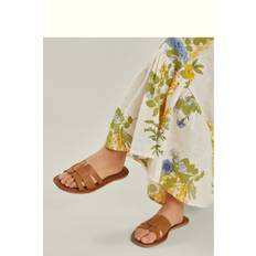Accessorize Accessorize Bred pasform Læder Geometrisk Slide Sandaler