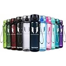 Super Sparrow Sport Vattenflaska - 1000ml - Giftfri BPA-Fri och Miljövänlig Tritan Co-polyesterplast - för Löpning, Gym, Yoga, Utomhus och Camping