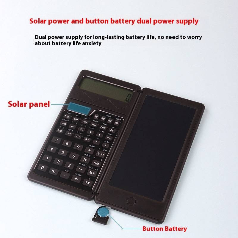 Scientific Function Calculator Solar Handwriting Board Computer - Black / Solar Function Calculator