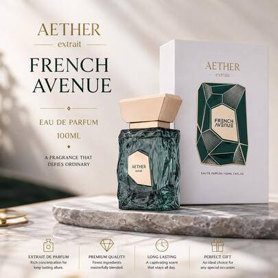 AETHER FRENCH AVENUE Extrait Eau De Parfum 100ML lyxig unisex långvarig fräsch träig doft premiumparfym