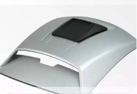 Schuberth C4 ventilation scoop, glossy silver