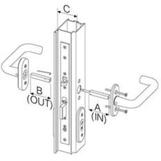 Assa Abloy Abloy grebspind EA288 til EL480/EL580, dørt. 61-80 mm