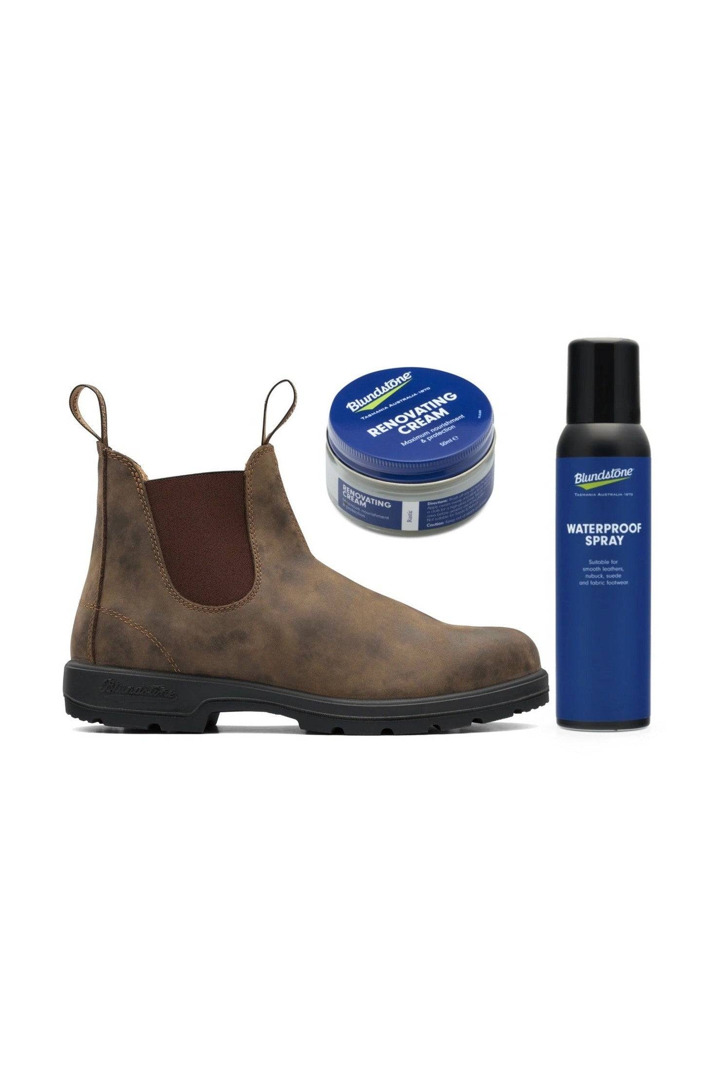 Blundstone 585 Støvler + Waterproof Spray & Renovating Cream 44