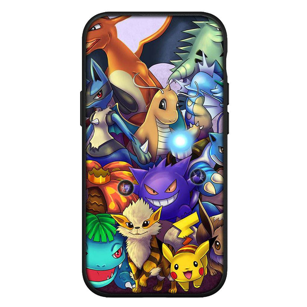 Skal till iPhone 16 15 14 Xiaomi Redmi Note 13 12 11 Pro Max X 10 8 9 XR Samsung Galaxy S24 S23 A05 OPPO Huawei Pokémon Pikachu GO Gengar telefonfodral for iPhone 12 Pro aero