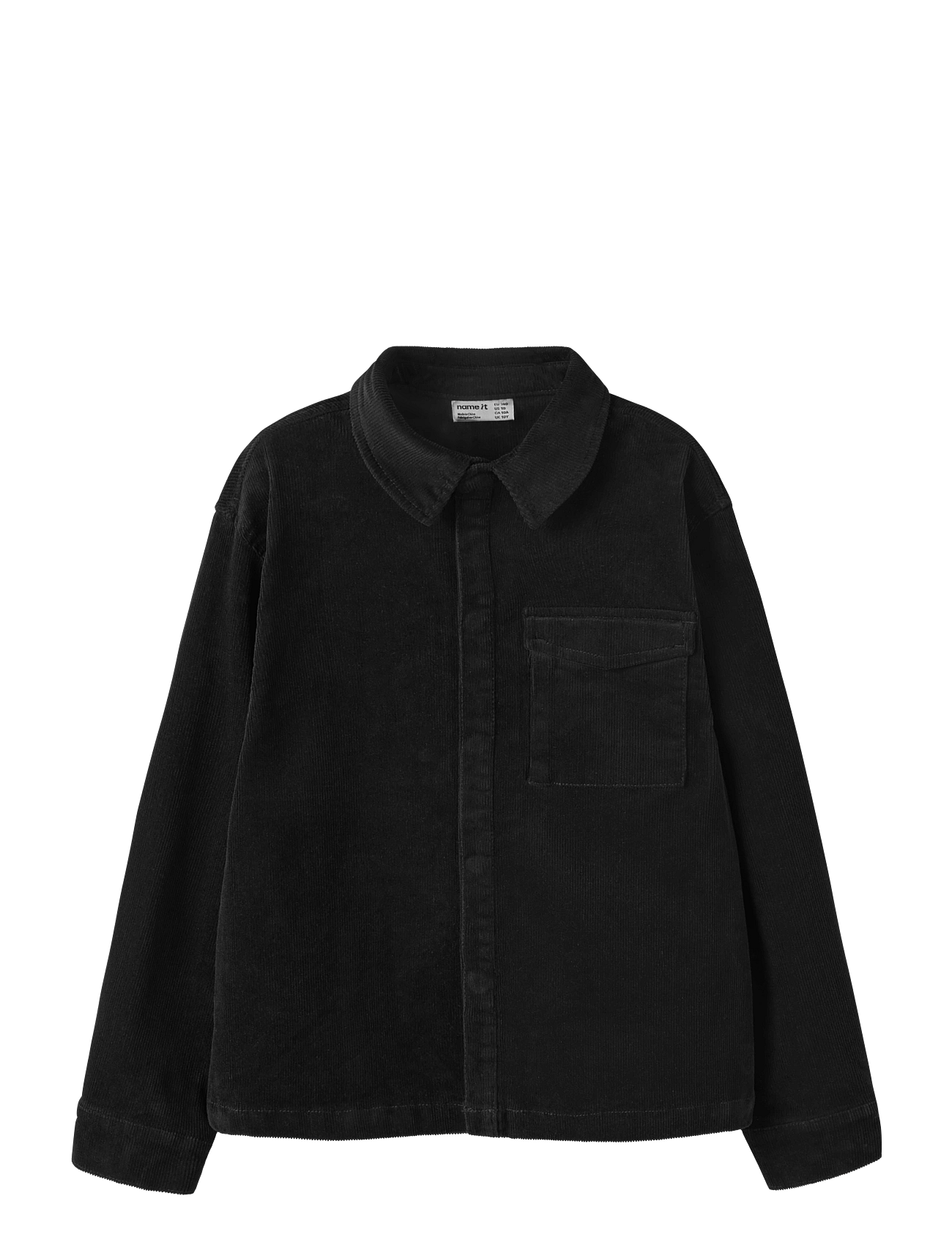 NAME IT Nkmaaron Os Cord Ls Shirt 2908-Qd | Black | 152