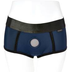 Sportsheets Em.Ex Fit Harness - Dark Blue - S