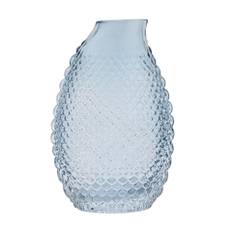 Hestia Blue Textured Glass Vase One Size