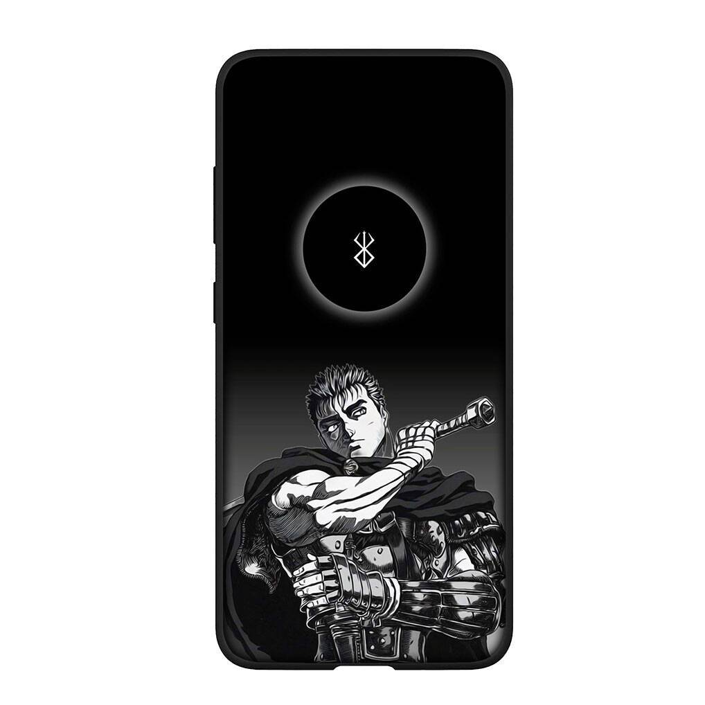 for Samsung Galaxy S25 S24 S23 S22 Ultra FE Plus A17 A37 A57 A56 A55 A06 A16 A15 A36 A26 A35 A05 A25 A54 A34 A33 Phone Case Lovely Berserk Guts Cover for Redmi Note 9s
