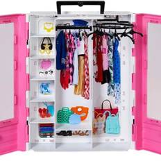 Barbie Fashionistas Ultimate Garderob Garderob Leksaksset Gbk11 docka kläder hylla