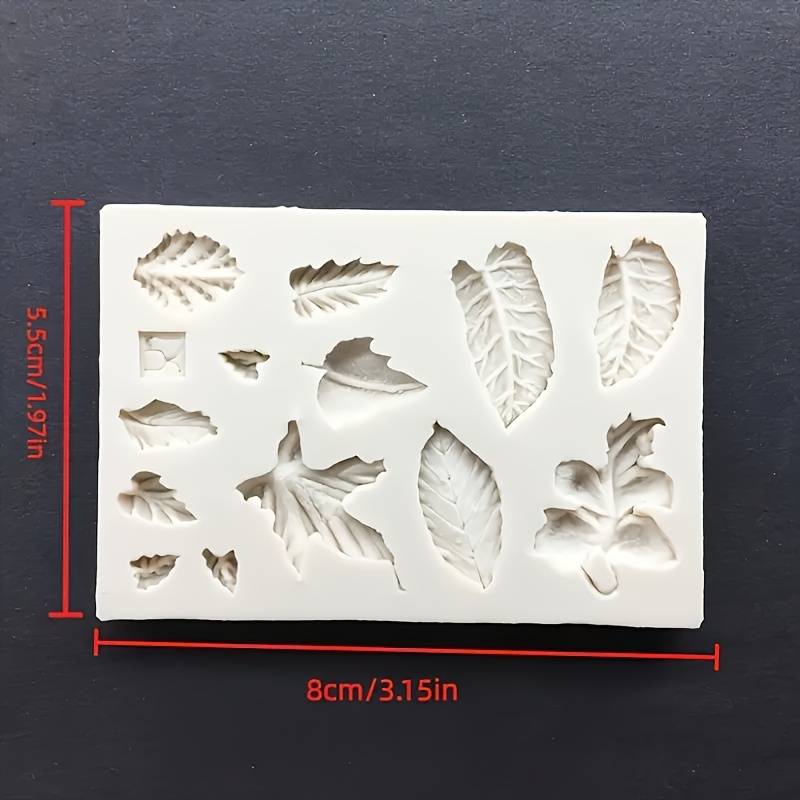 TEMU 3d Maple Leaf Silicone Mold - Valentine's Day Decoration Forest Theme Diy Craft Mold For Making Soap, Candles - Intricate Leaf , Creative Carving | Detailed Impression
