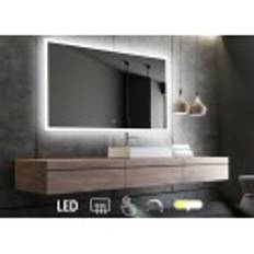 Nordic Bad Mie 4 firkantet LED-spejl, m/antidug, 160 x 80 cm