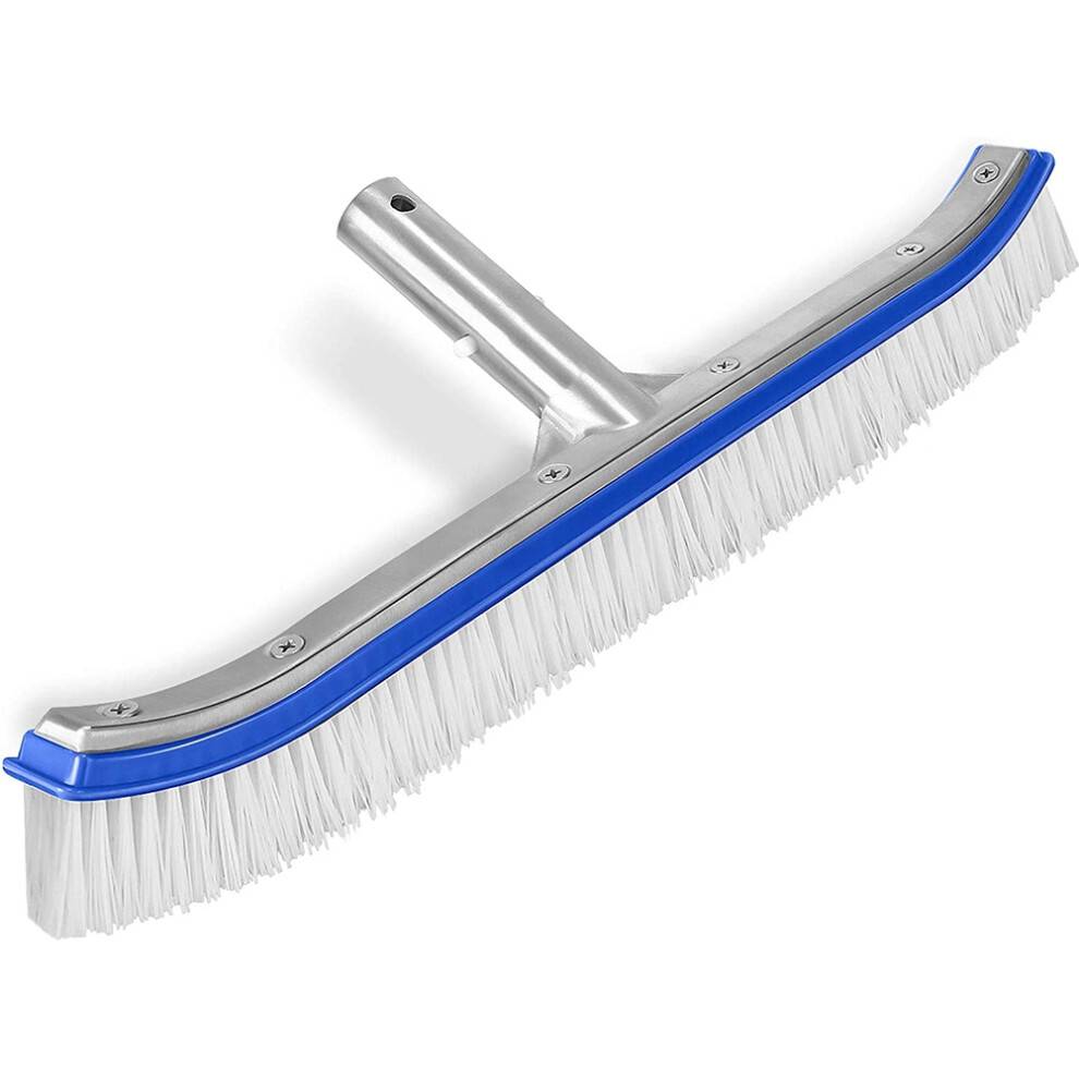 Pool Brush, Swimming Pool Wall & Tile Brush 18 Inch Swimming Pool Cleaning Pole Brush Replacement Brush,