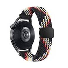 SMYAOSI 20 mm magnetisk rem för Huawei Watch GT3 42 mm/Huawei Watch GT2 42 mm/Honor Watch SE, elastisk nylon sport ersättning magnetiskt mjukt band för Garmin Vivoactive 5/Vivomove Trend, Nylon, Ingen