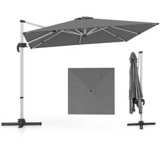 Rektangulær terrasseparaply, 300x300 cm, 360° rotation