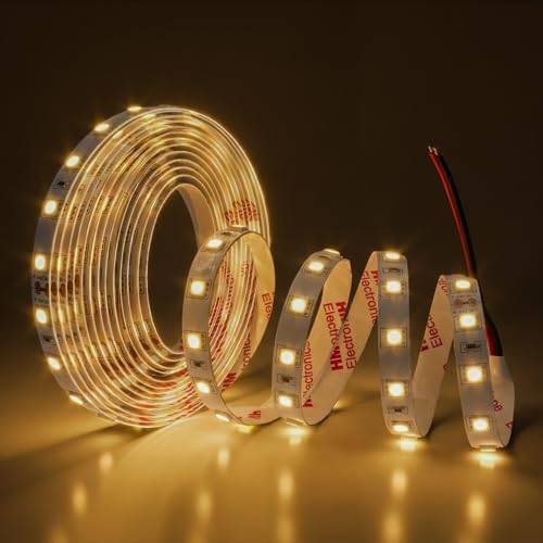 Arotelicht 5m LED-remsa varmvit 3000K LED-remsor 24V light strip fairy lights tejp varmvitt inte vattentätt 300 LEDs 5050SMD strips DIY tape lampor dimbar för inredning