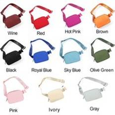 Unisex Mini Belt Bag with Adjustable Strap Small Waist Pouch nylon waist bag custom fanny pack