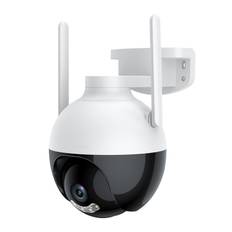 Outdoor WiFi PTZ Camera 4MP Wireless WiFi IP Camera Home Security System with 360 degrees View Color Night UK Plug vit