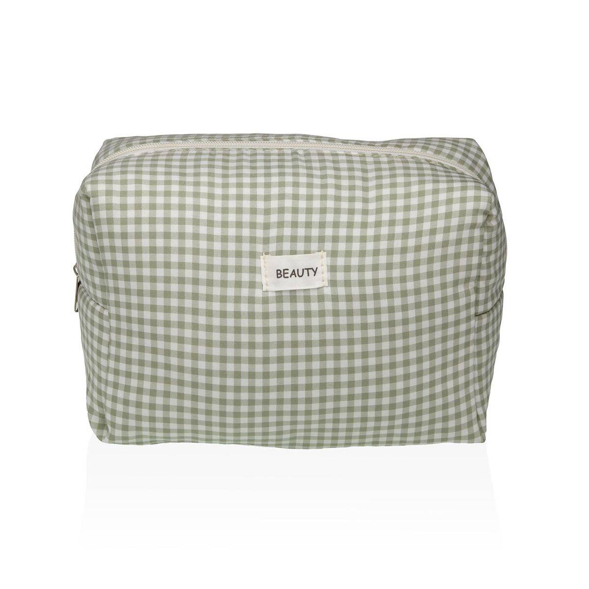 Rejsetoilettaske Versa Vichy Grøn Polyester 12 x 16 x 24 cm