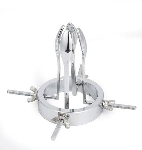 Peadxuno Vaginal Spreader Anal Dilator Anal Sexleksaker Metall Spekulum Vaginal Anal Dilatation Anal Expander Metal Anal Plug for Women Sexleksaker för par Extreme Sex(Version A, 4 ark)