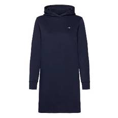 GANT REG SHIELD LOGO HOODIE DRESS - Klänningar - MARINE / navy