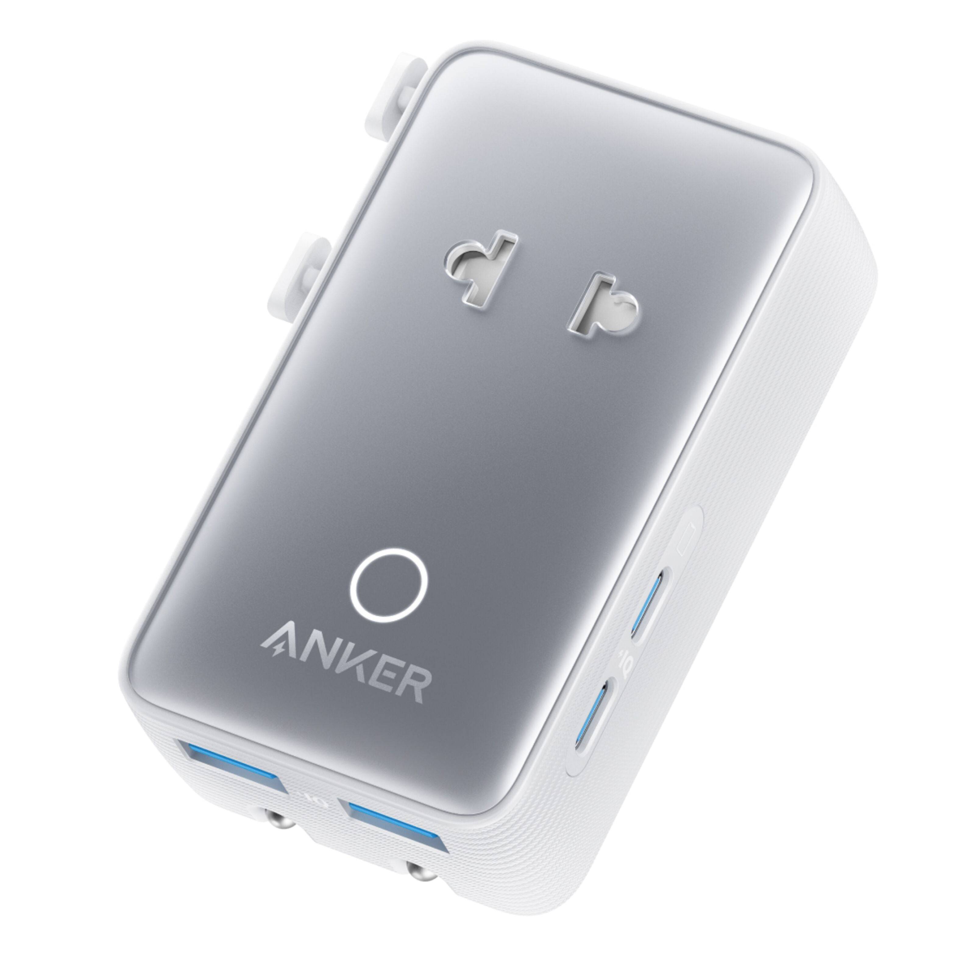 Anker Nano Travel Adapter 5-i-1 rejseadapter (20 W) - Hvid