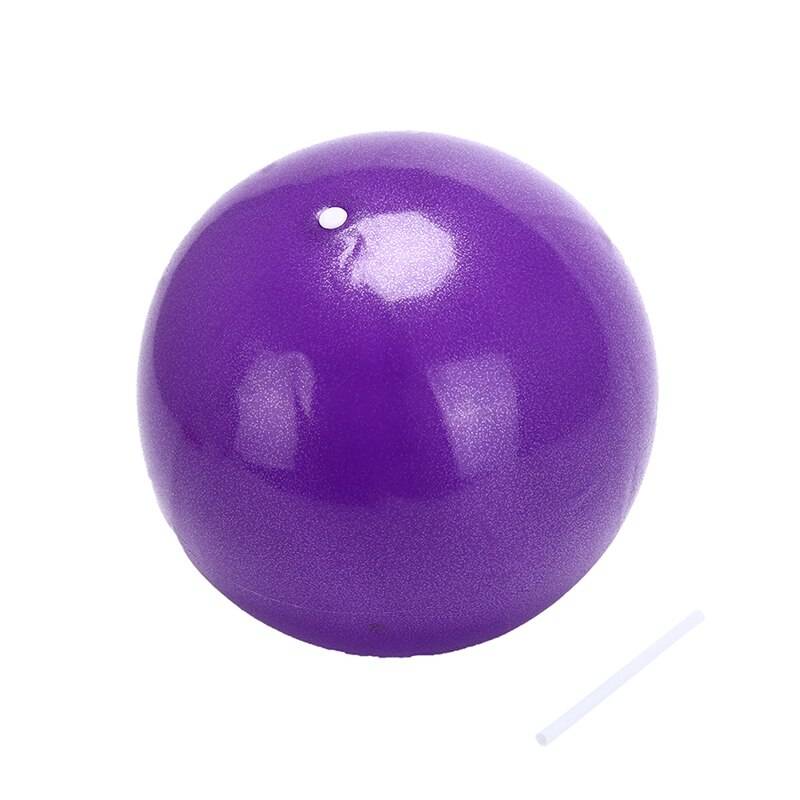 1pc 25cm mini yoga boll pilates fysisk kondition boll för träningsapparat träning balans boll hem tränare balans whalesale - Lila