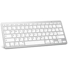 OMOTON tyskt Bluetooth-tangentbord för iPad 10,9/10,2/9,7, iPad Air 6/5/4/3, tangentbord iPad Pro 13/12,9/11/10,5 och iPhone mobiltelefon, QWERTZ layout, kompakt design, iPad Pro 13 tangentbord,