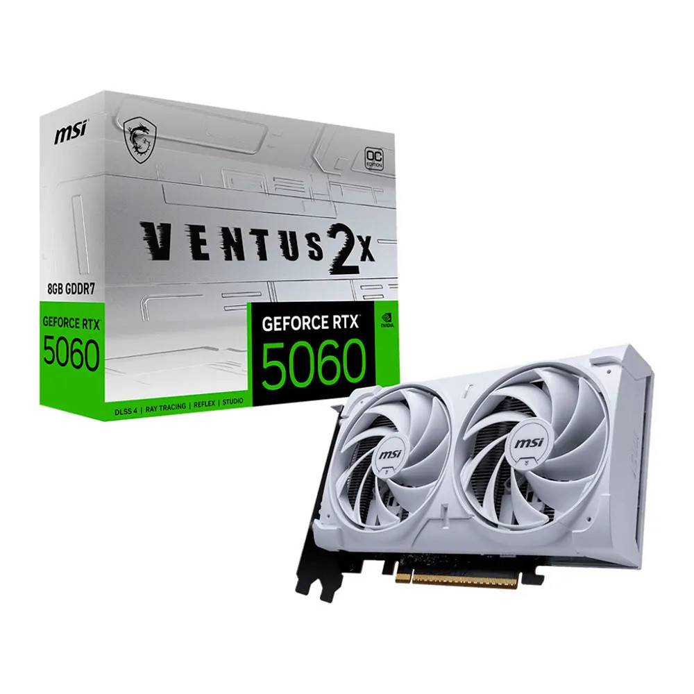 Msi Rtx 5060 Ventus 2x Oc 8gb Gddr7 Grafikkort
