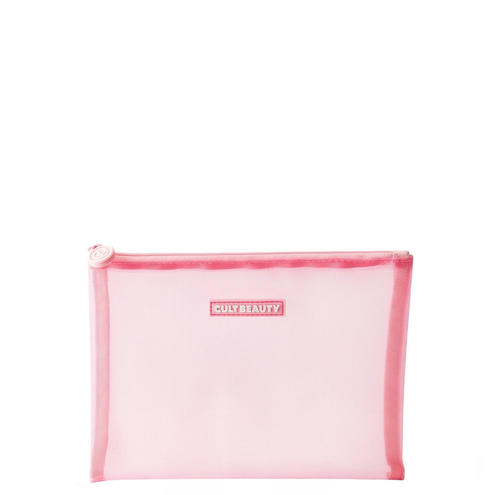 Cult Beauty Small Mesh Pouch (Pink)