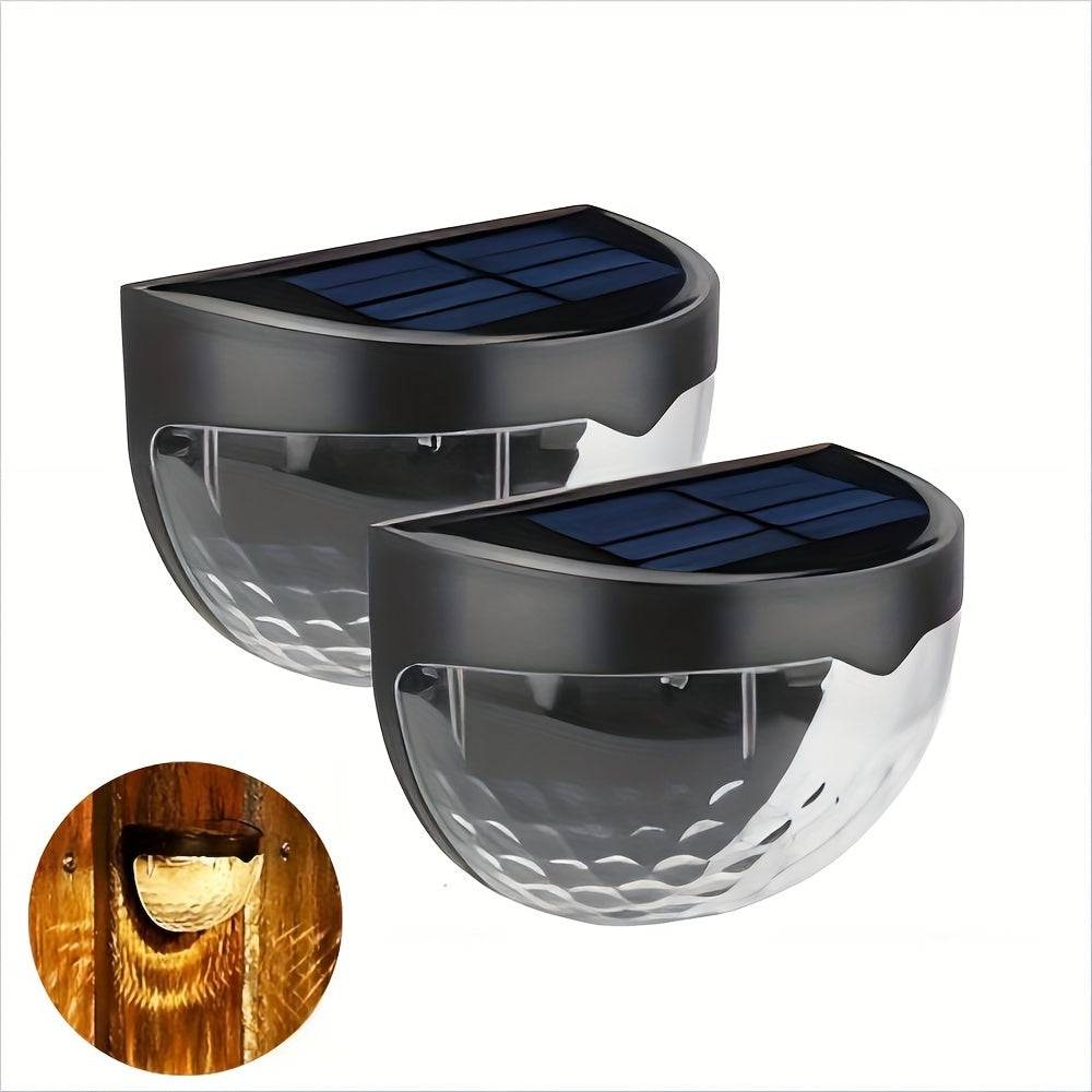 SolarGlow Staketlampa – Vattentät Utomhusbelysning - Svart skal varm ljus / 6 st