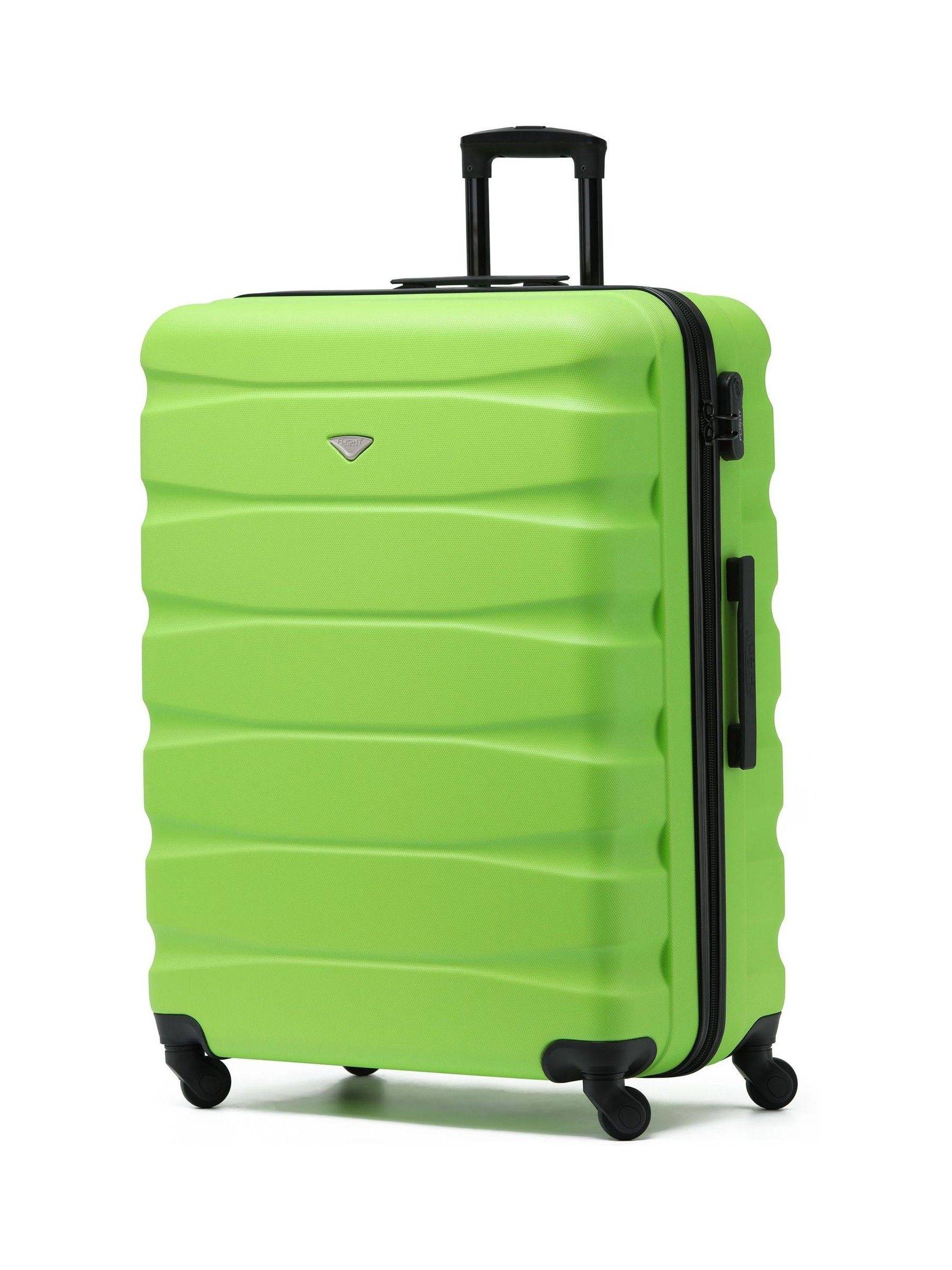 Flight Knight Flight Knight Green/Black Large Hardcase Lightweight Check-In Suitcase with 4 Wheels
