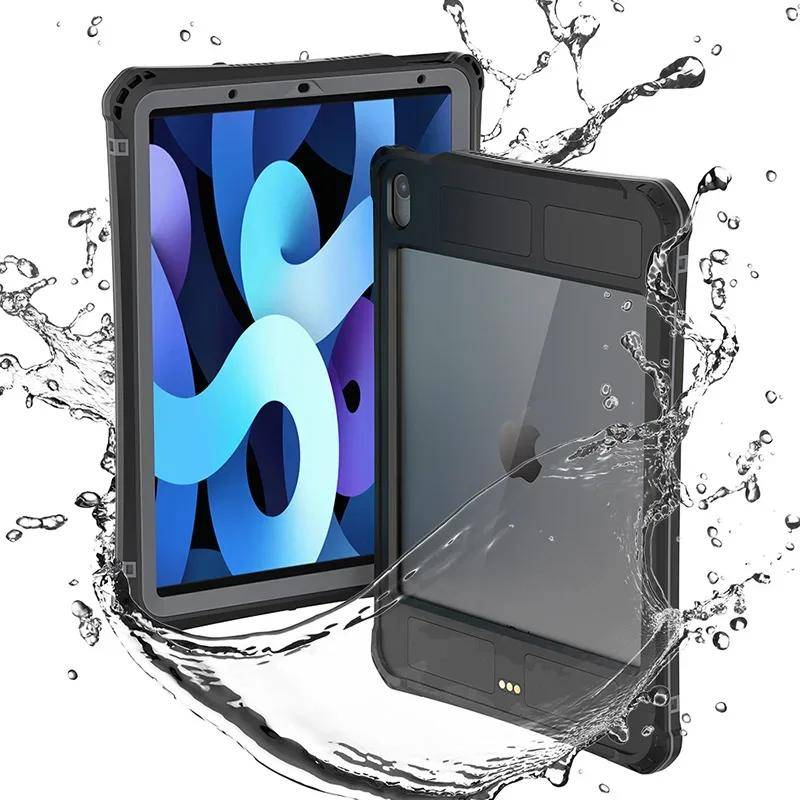 IP68 Riktigt Vattentätt Fodral För iPad Mini 7 6 5 A16 10:e Air 4 5 Pro 11 Air 11 M2 M3 Fullständigt Skydd Genomskinligt Skydd Tablett Capa svart
