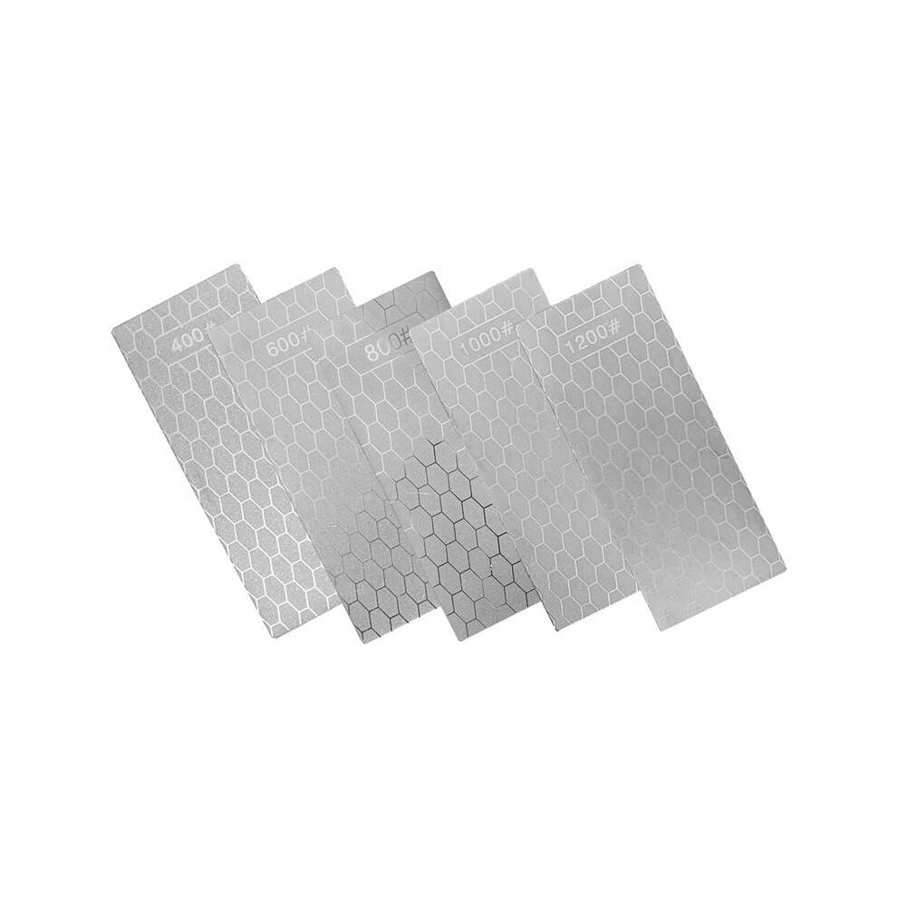 5 Pieces Diamond Sharpening Stone Set,Diamond Lapping Plate Coarse/Medium/Fine Grit Sharpener,400/600/800/1000/1200 Grit