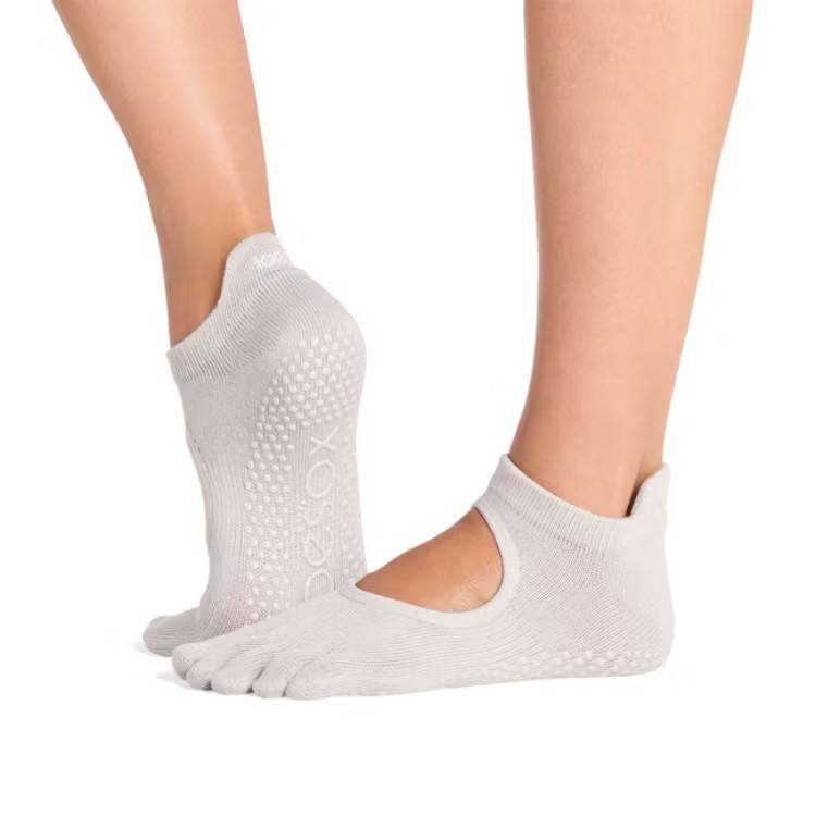 Yogastrumpor Fulltoe Bellarina Grip Dove - Toesox