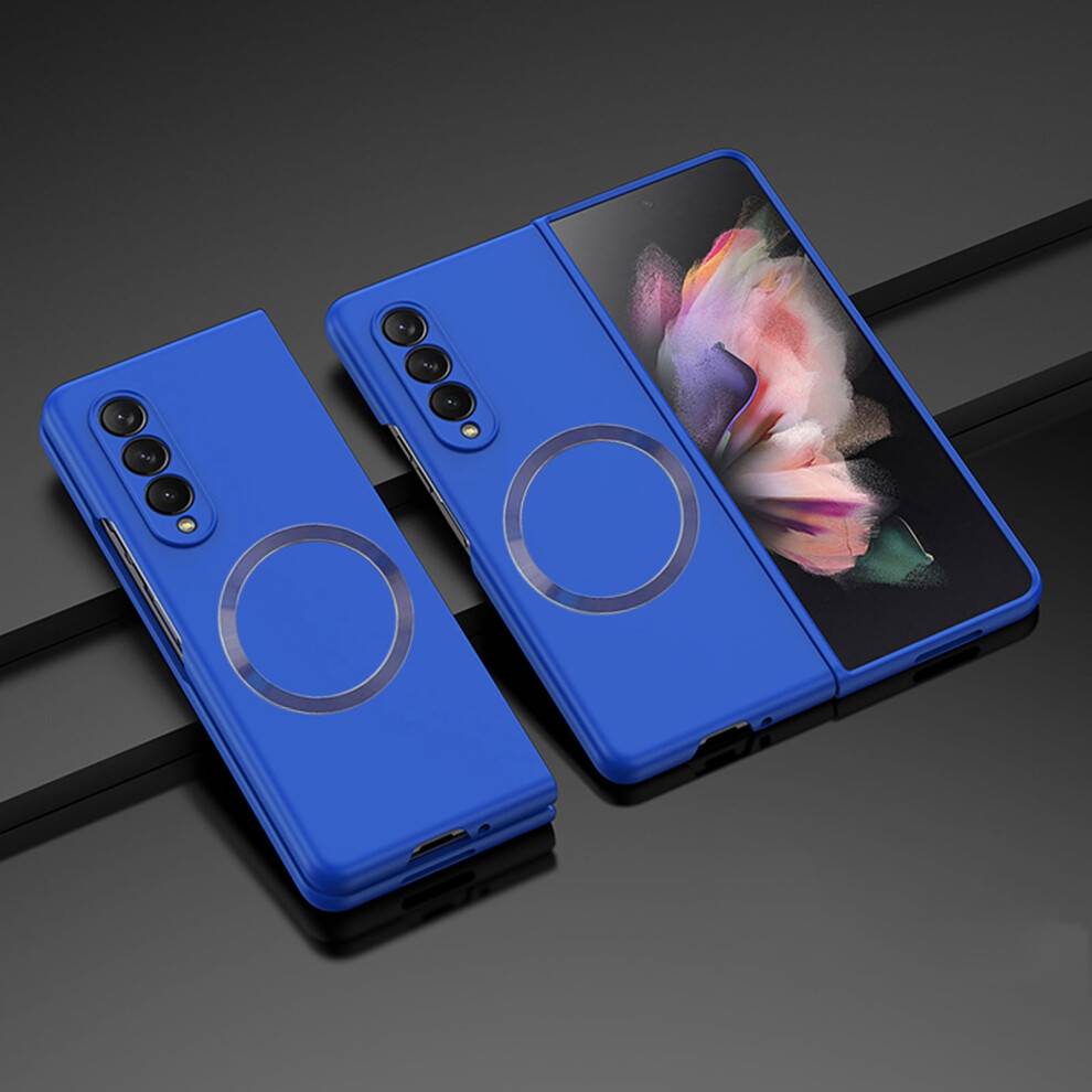 Magnetisk etui til Samsung Galaxy Z Fold4Blue Slim Hard PC
