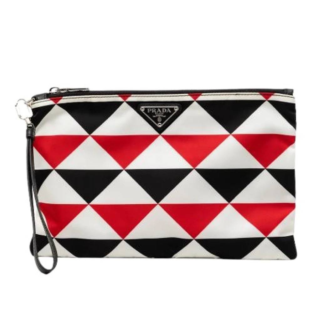 Prada Vintage Pre-owned Nylon Clutch - Vintage - Dame - Flerfarvet - ONE SIZE - Nylon