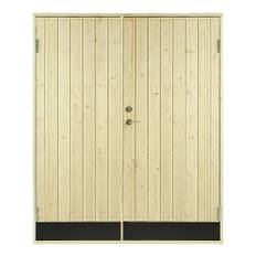 Kallförrådsdörr Vibostugan 15,3X20 Höger Rak Panel 10° Dubbeldörr