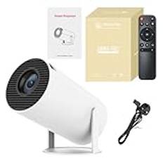 Miniprojektor, projektor, projektor, 4K, Full HD 1080P-projektor, bärbar videoprojektor, projektor utomhus, smart WiFi Bluetooth-projektor, Android 11, bil trapetskorrigering (#B Smart)