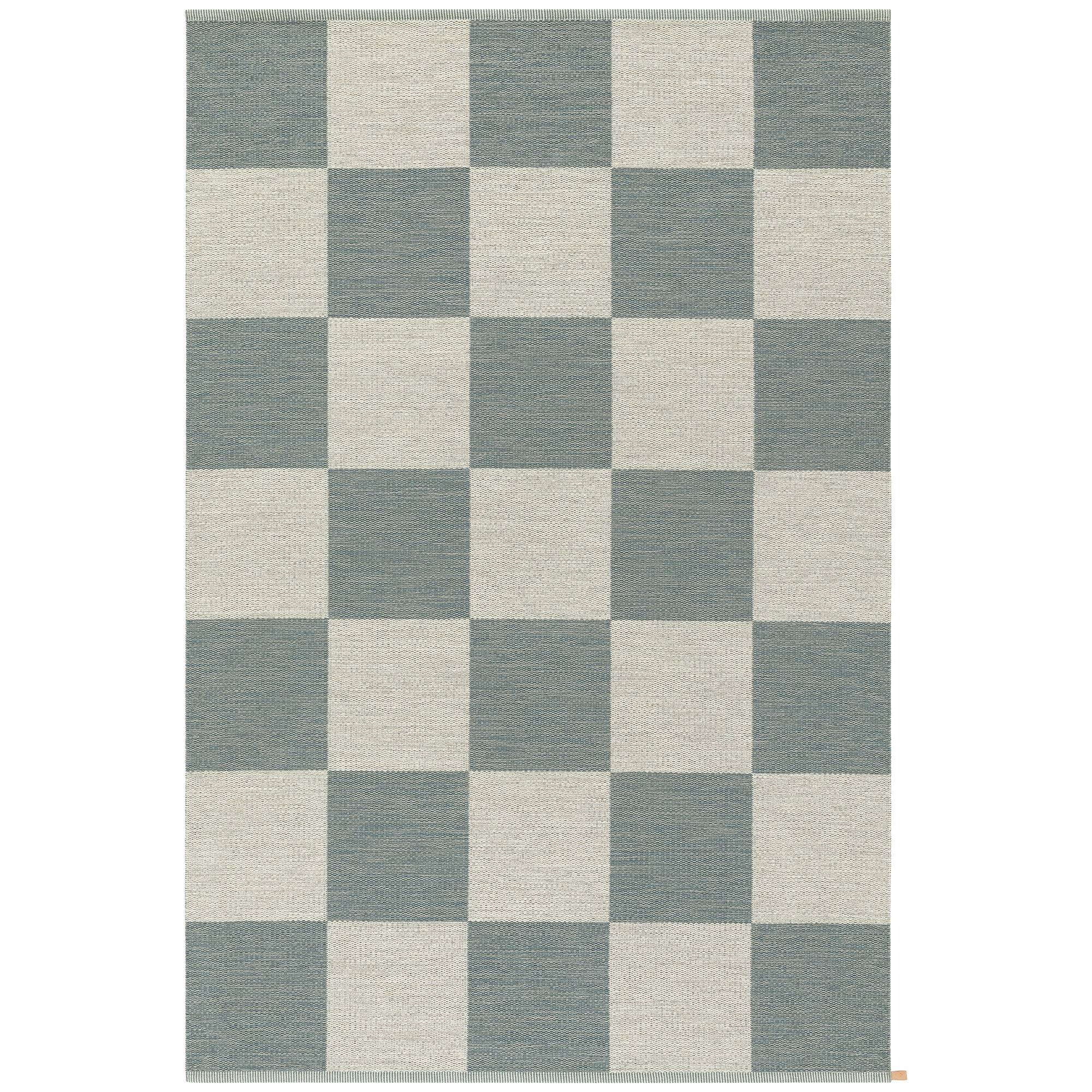 Kasthall - Checkerboard Icon Polarized Blue 251 / 85x200 Cm - Mønstrede tæpper - Gunilla Lagerhem Ullberg - Blå