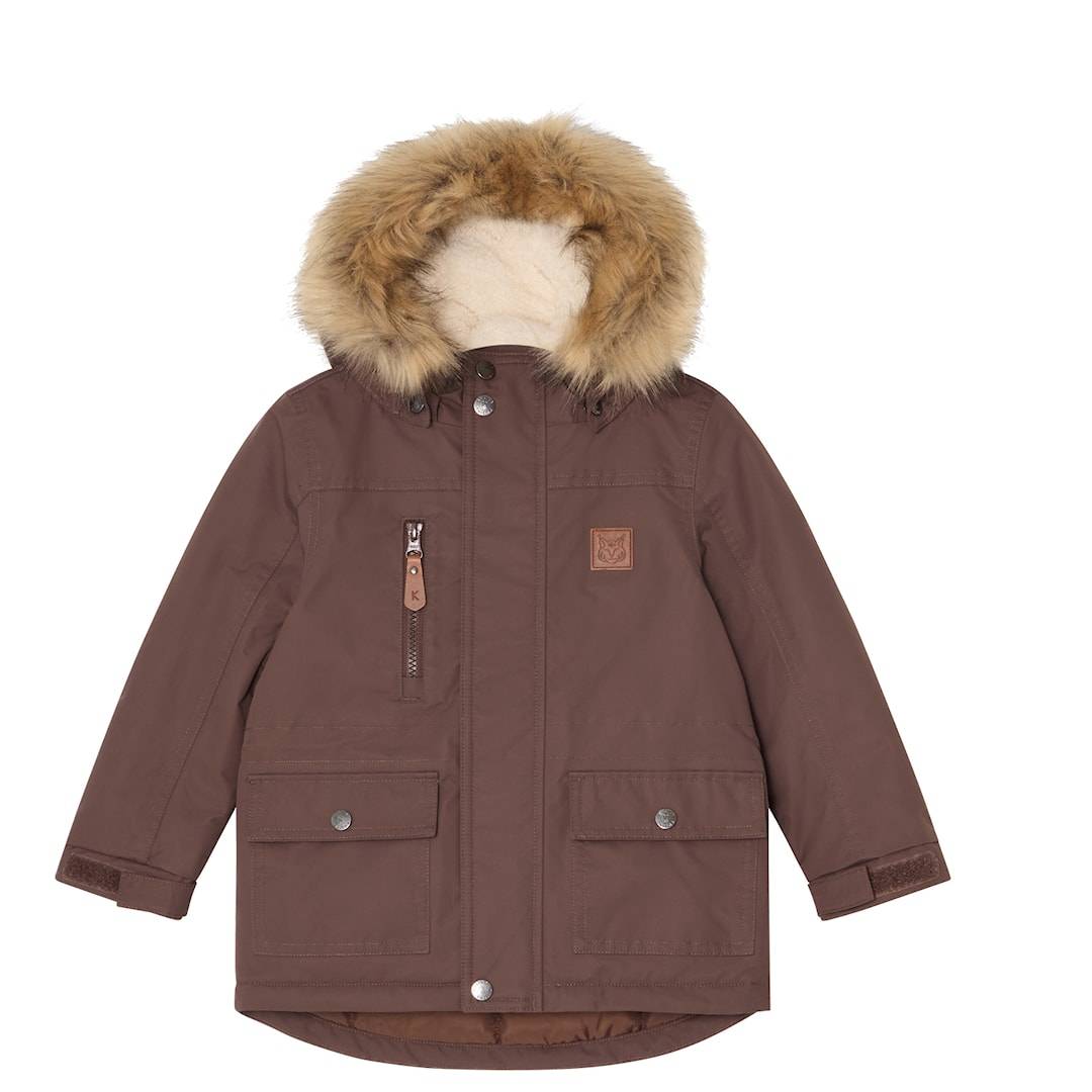 Kuling Val Thorens Parkas Brown 116 cm Brun 116 cm Pojkar, Flickor